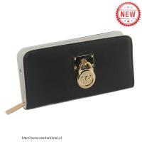 michael kors hamilton zip-around groot zwart portefeuilles Portemonnee Online sjwe0285